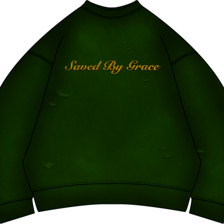 Saved By Grace Sweater Green
