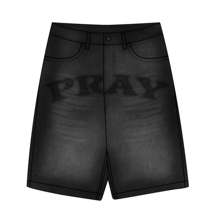 Pray Denim Shorts